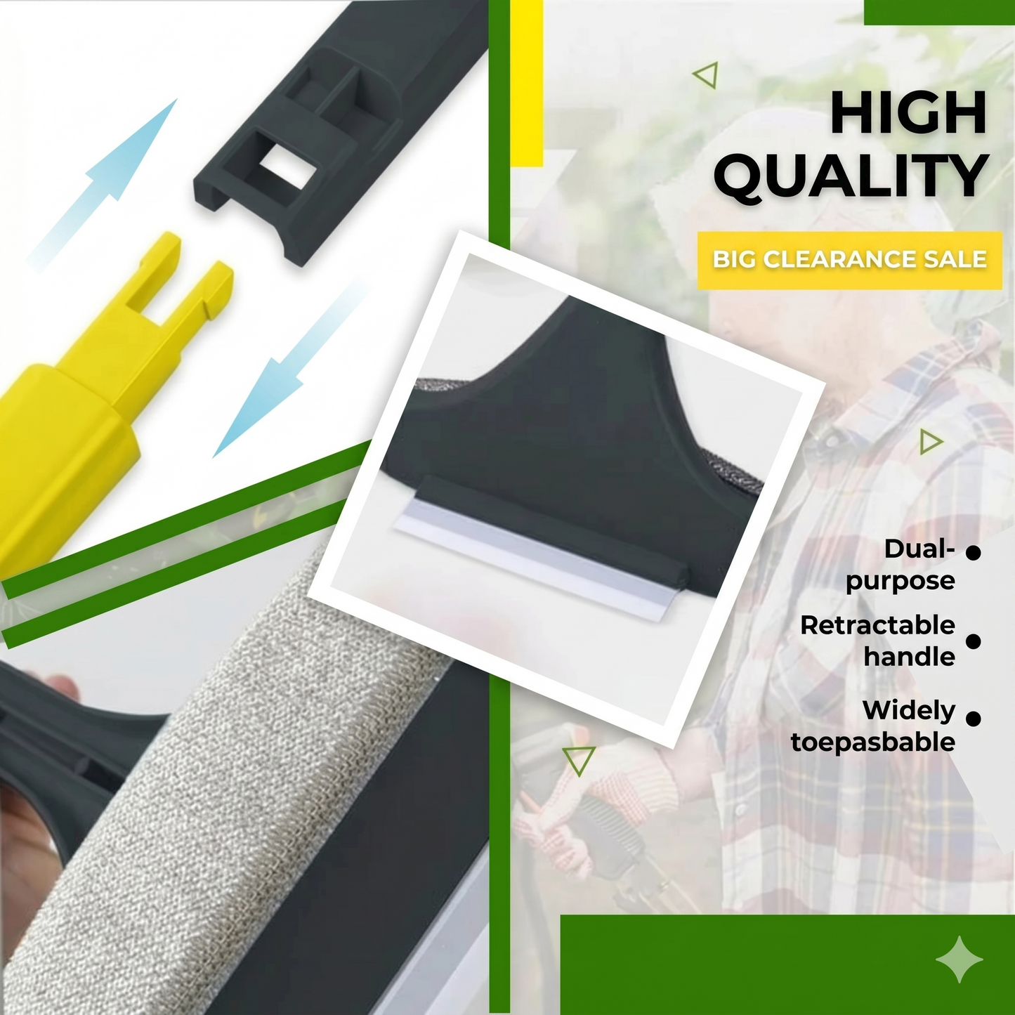 2-in-1 Multifunctional Screen and Window Brush