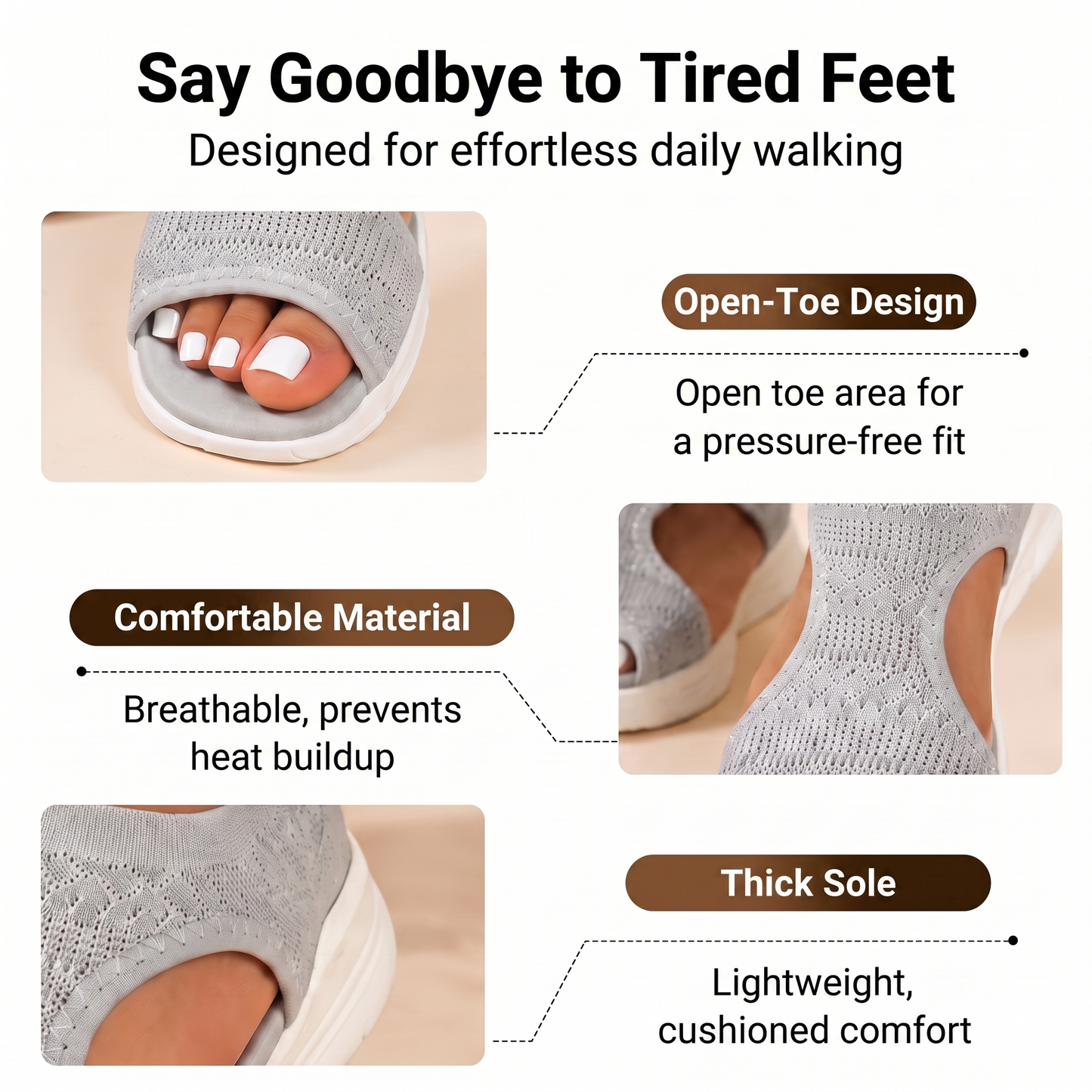 Comfortable women's sandals – breathable & lightweight
