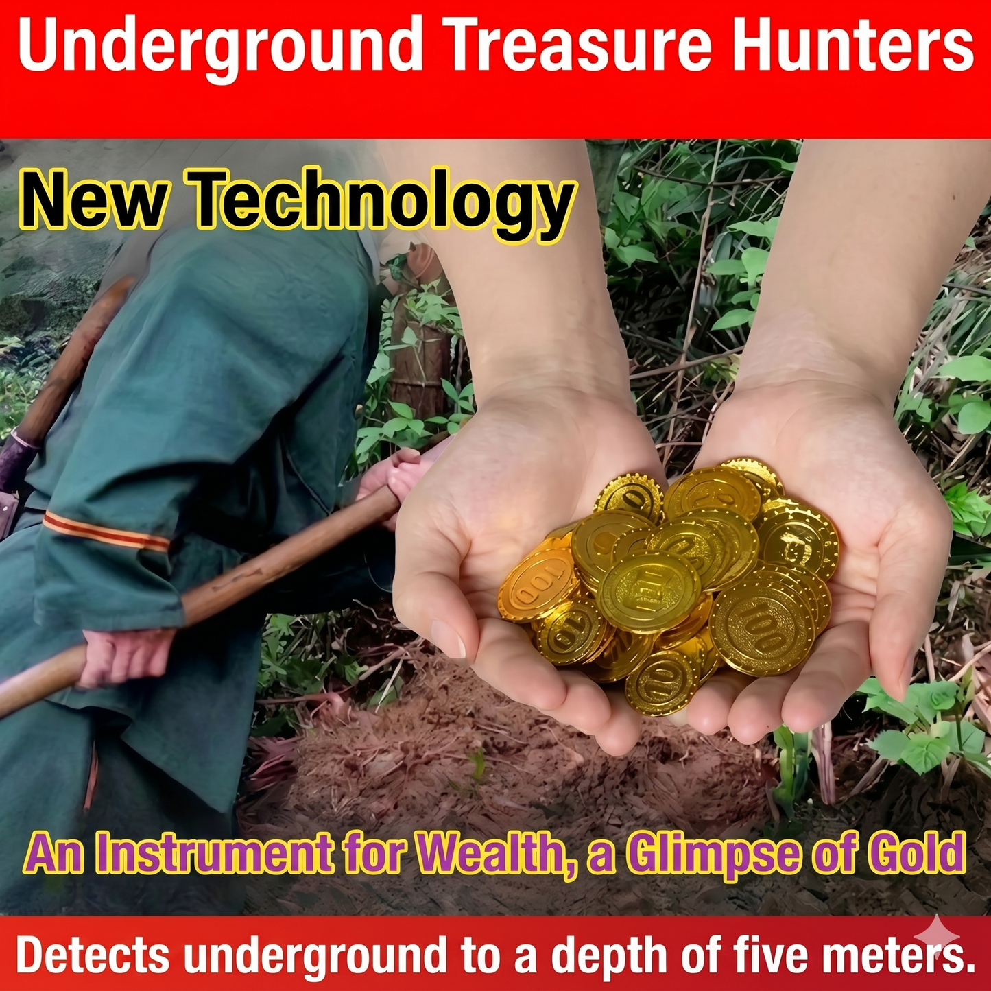 LED Flashing Alarm Metal Detector