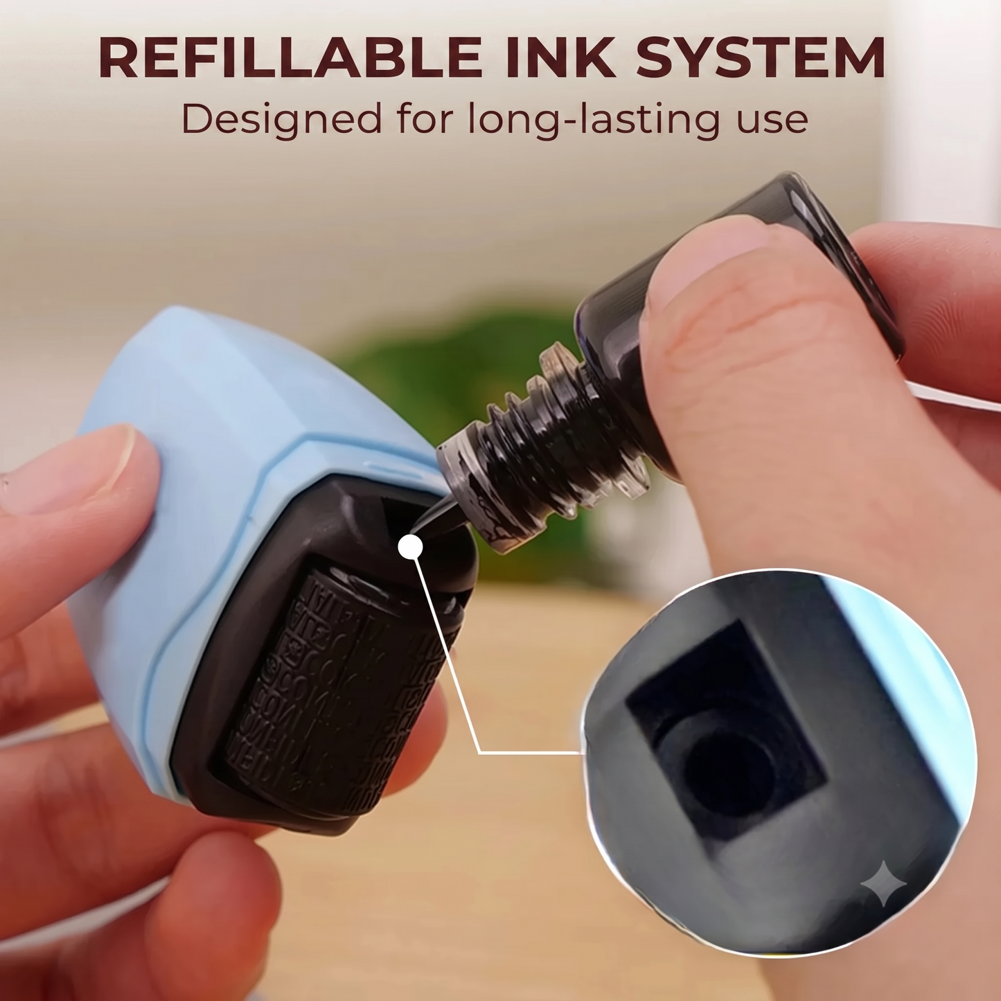 Identity theft protection roller stamp for documents