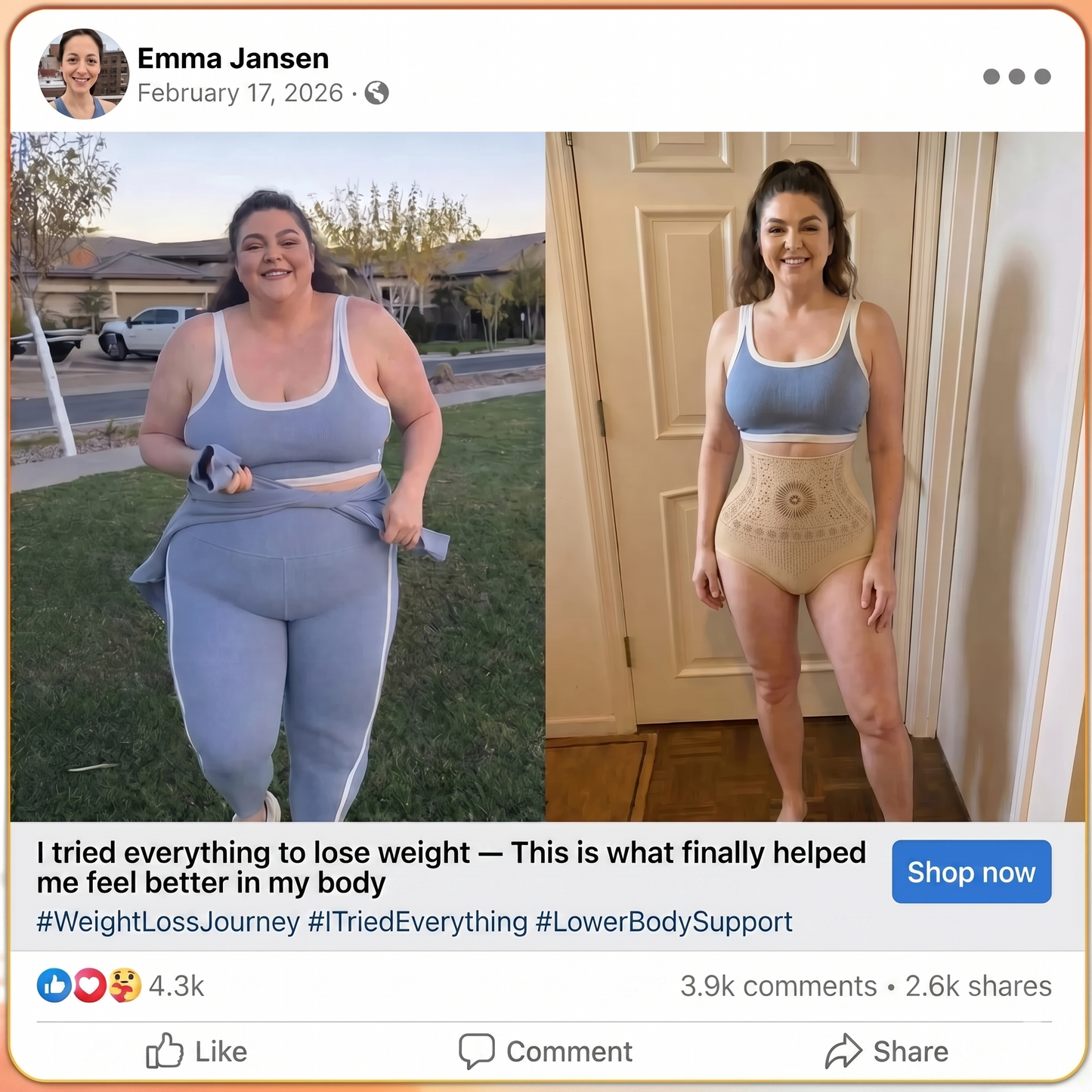 High-waisted shaping shorts