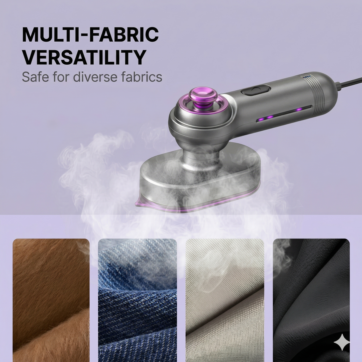 Portable handheld clothes steamer