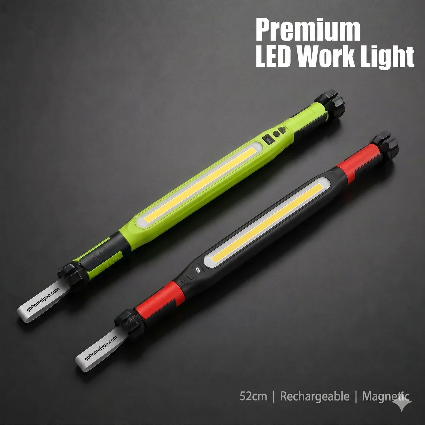 Rechargeable Work Light Bar – 3000LM, IPX4 Waterproof & 360° Hook!