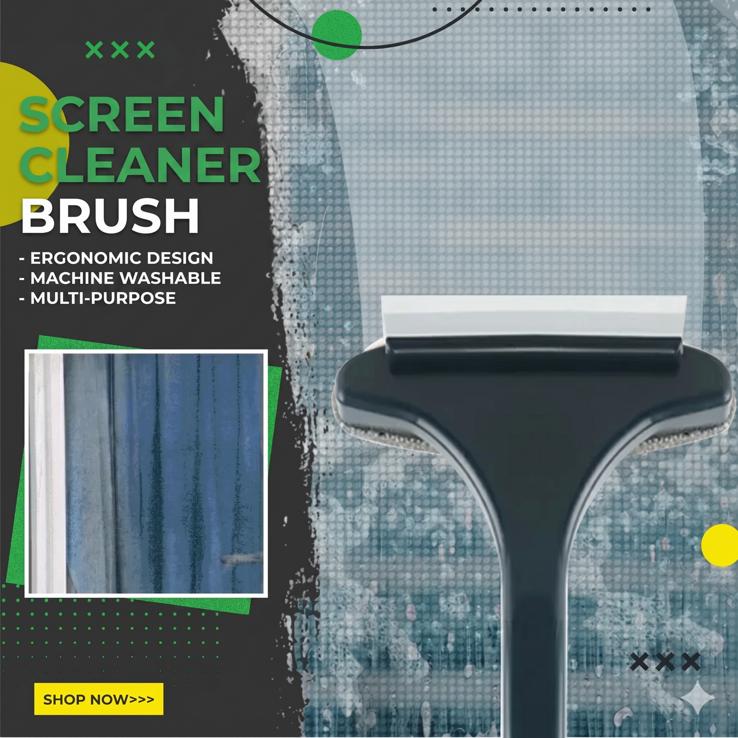 2-in-1 Multifunctional Screen and Window Brush