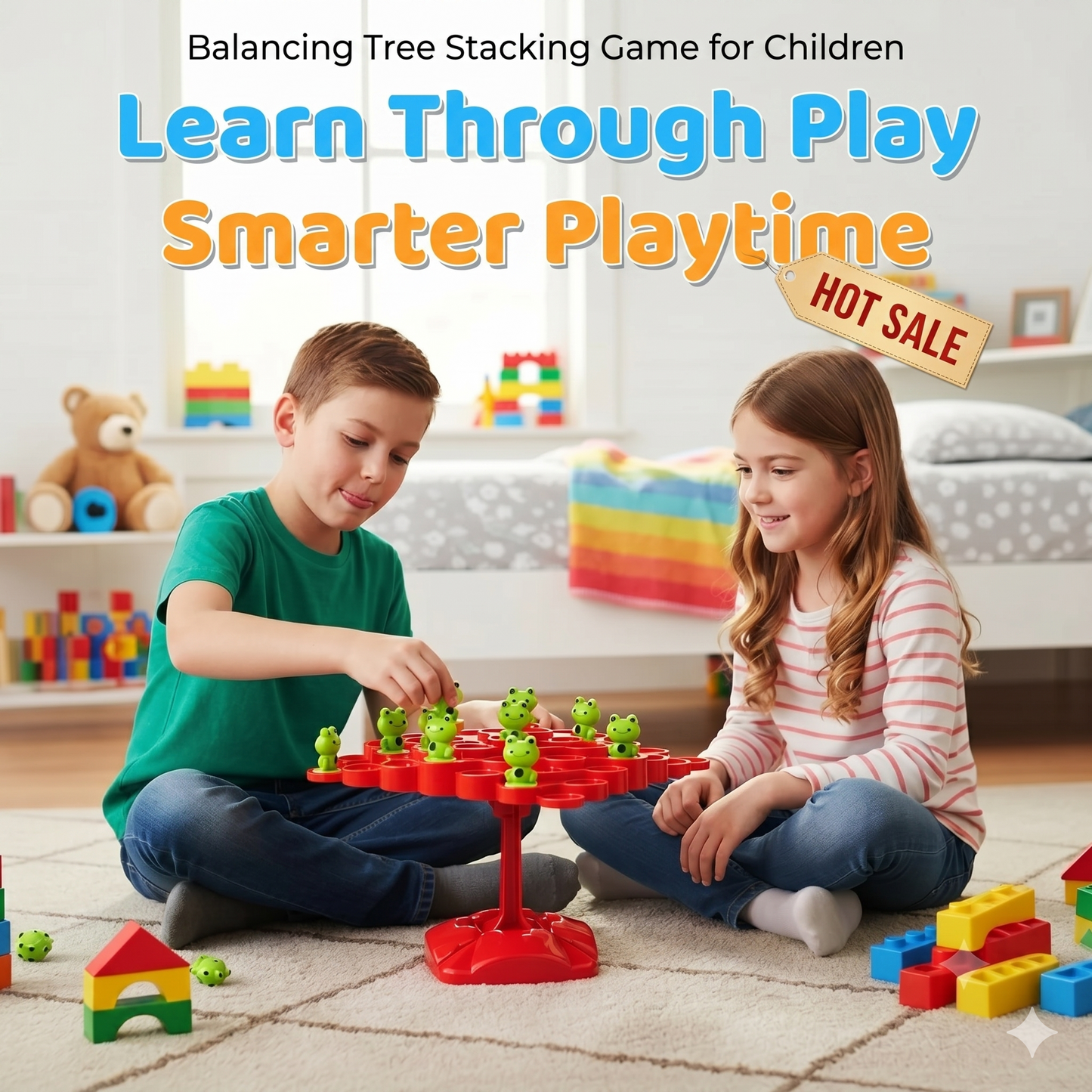 Stacking game that combines excitement, focus, and screams into a perfect family game