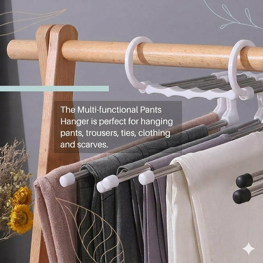 Multifunctional pants rack
