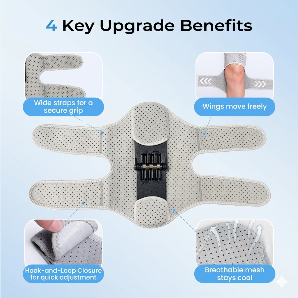 Adjustable knee brace for sports