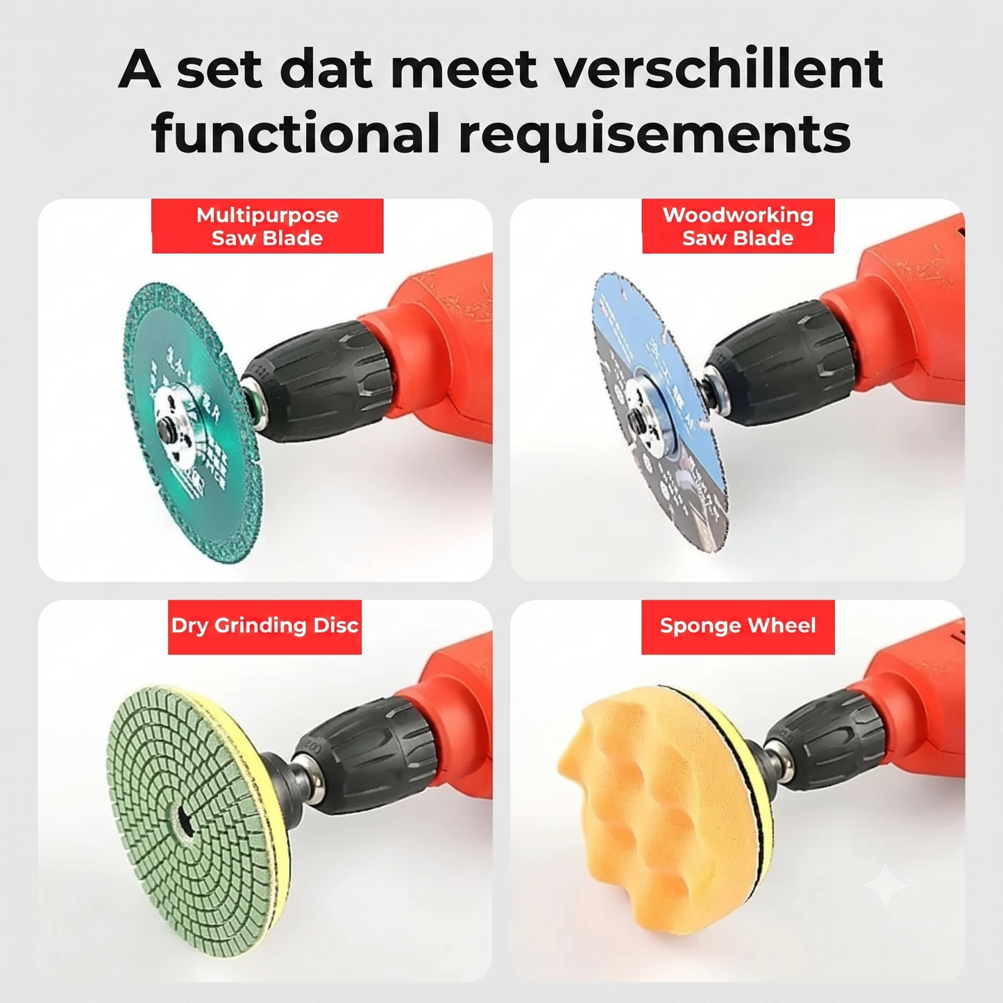 Drill to grinder conversion kit