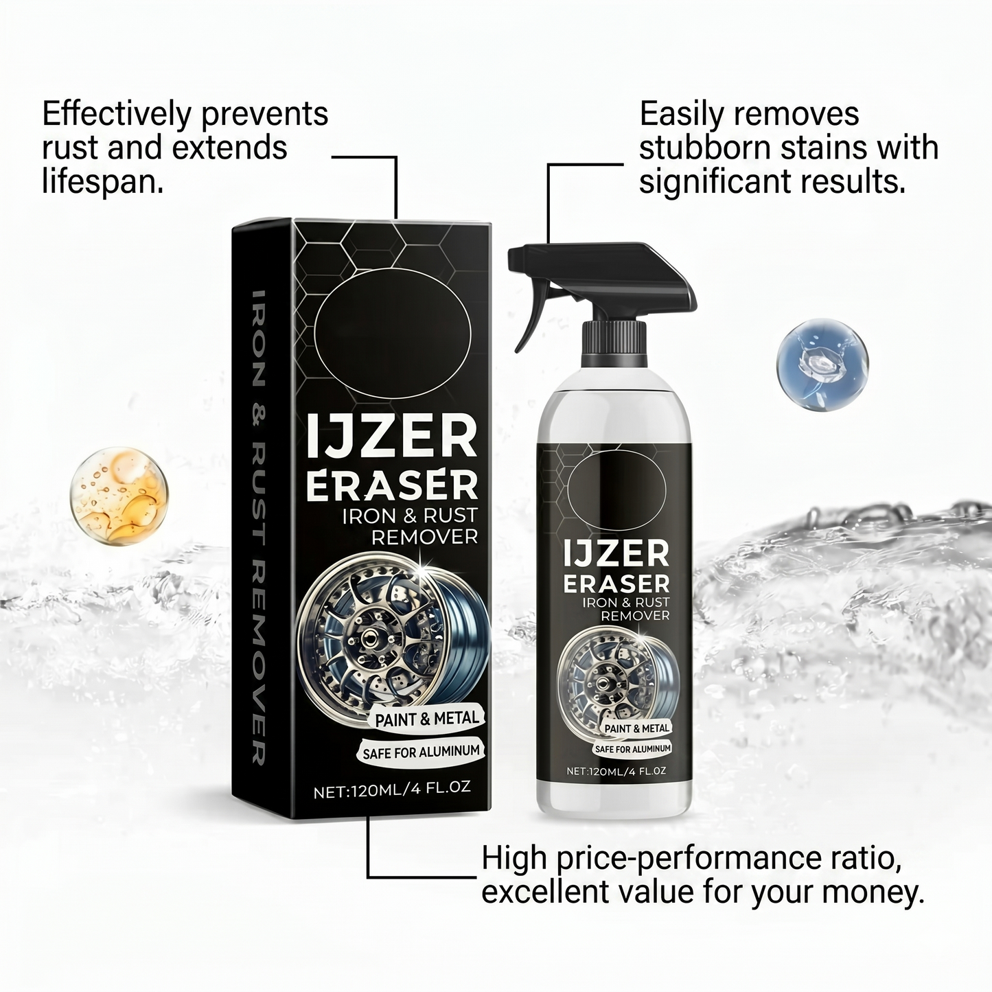 Industrial-grade rust remover