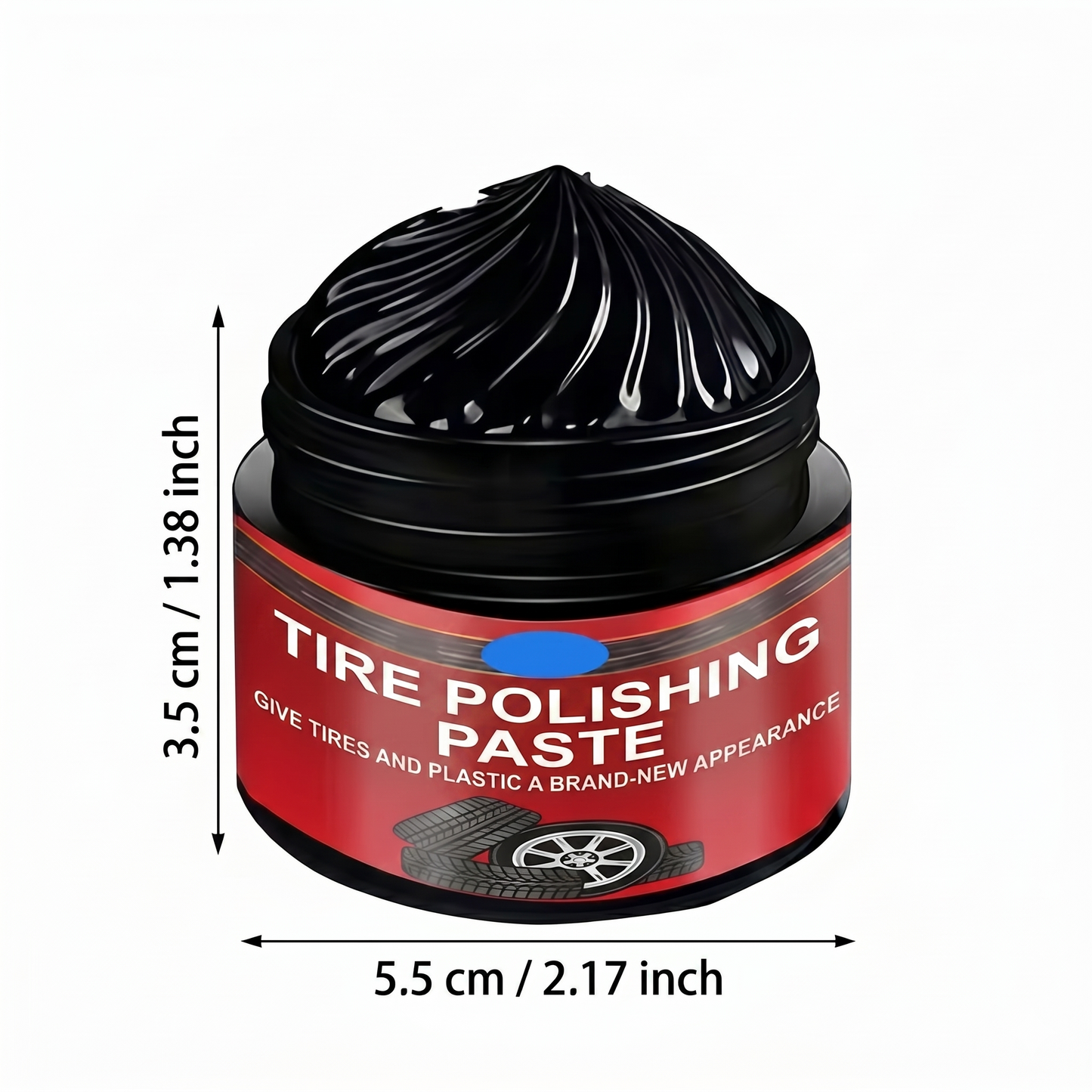 Car tire and trim restoration paste