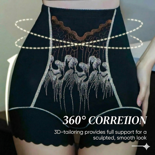 High-waisted shaping shorts for women