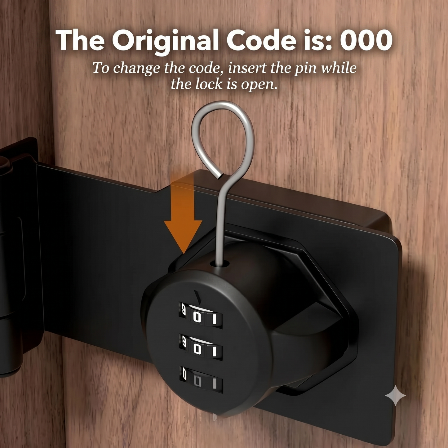 Combination lock for cabinets and doors