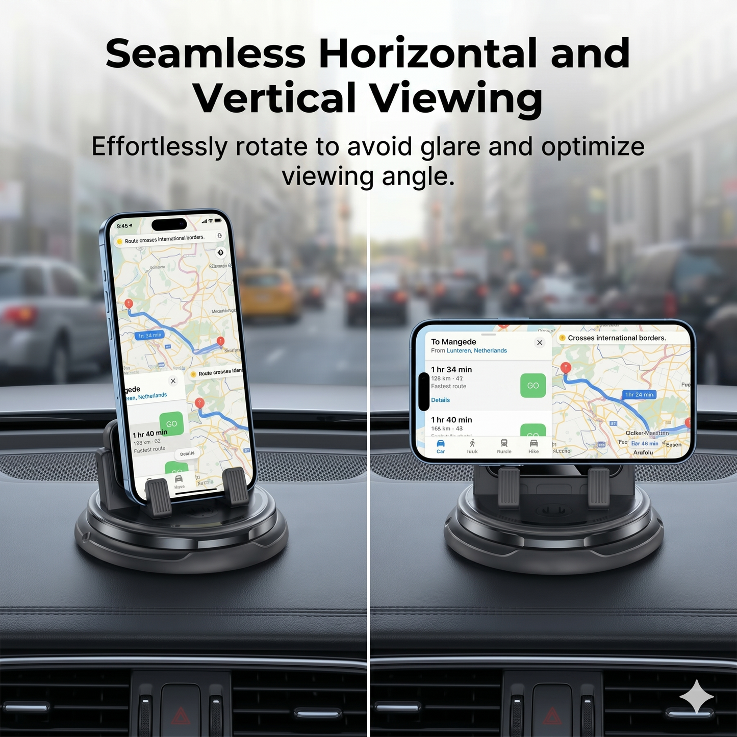 360° rotatable phone holder for dashboard