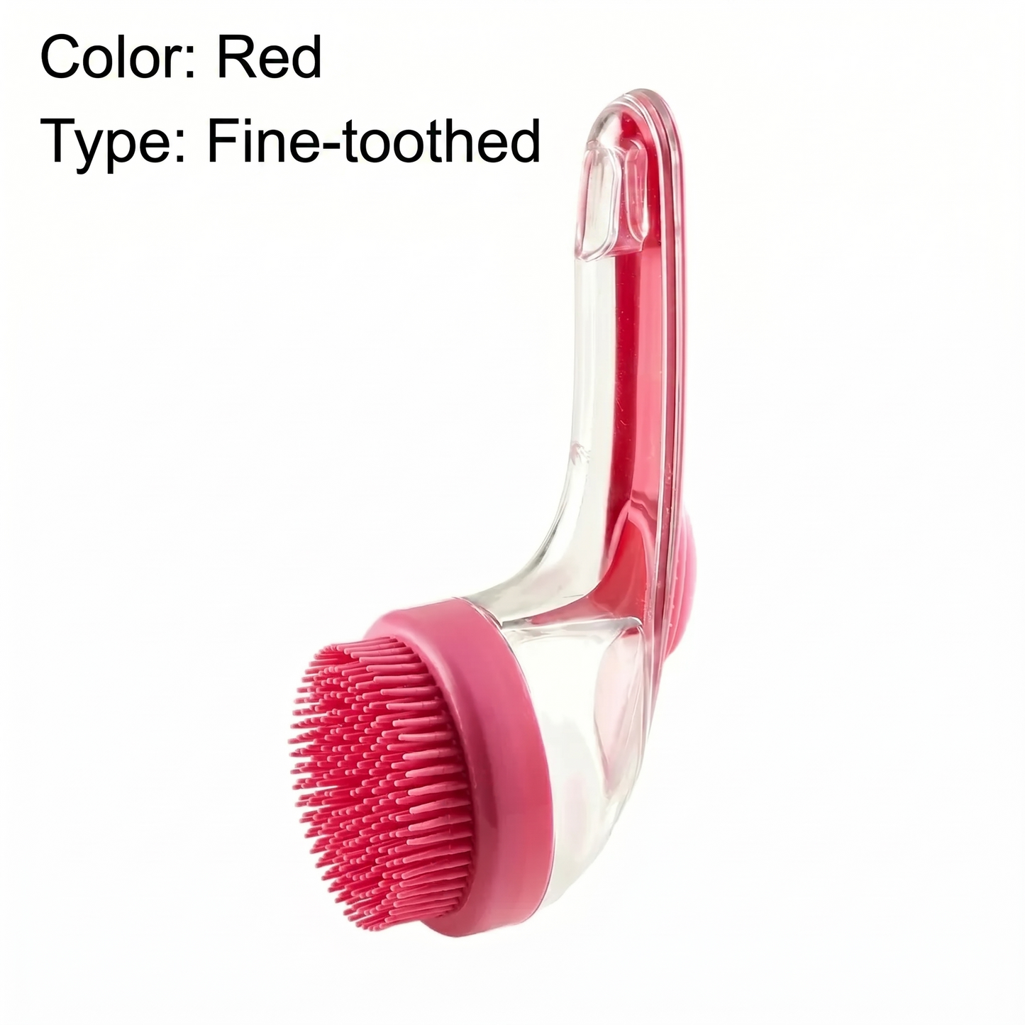Pet Bath Brush with Long Handle & Shampoo Dispenser