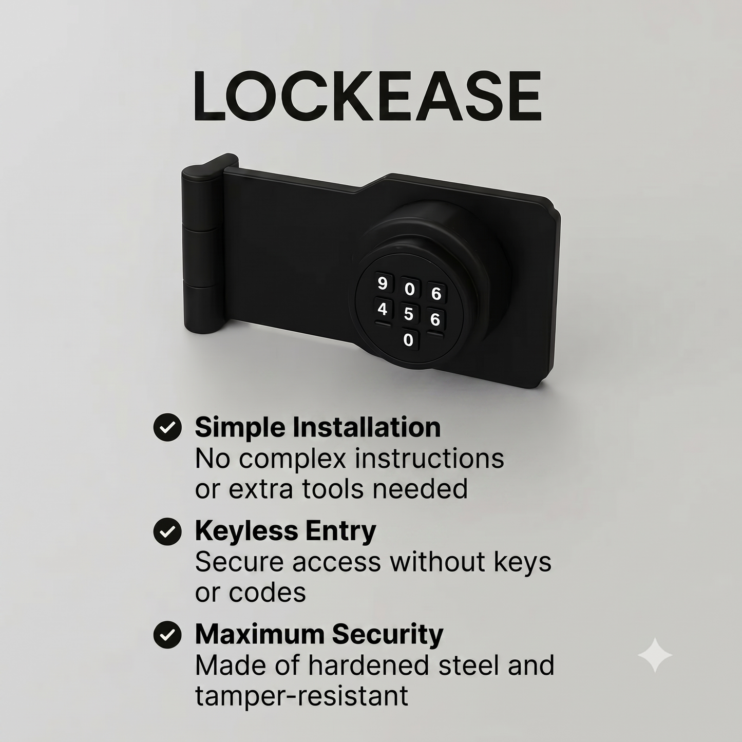 Combination lock for cabinets and doors