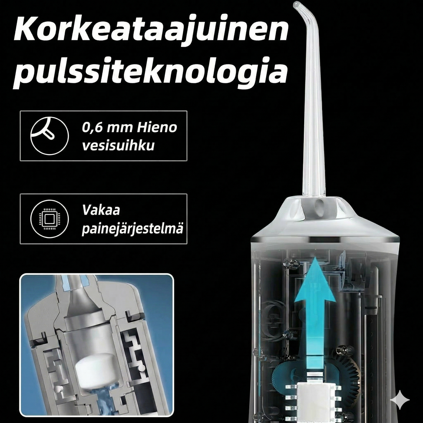 Portable water flosser