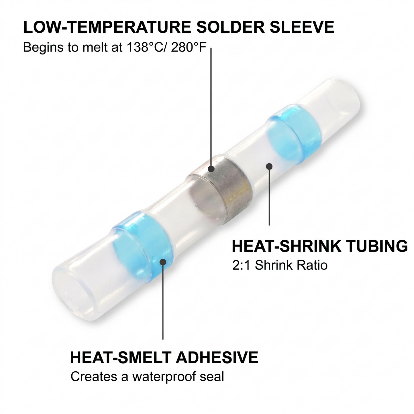 Soldering without an iron, waterproof in 10 seconds