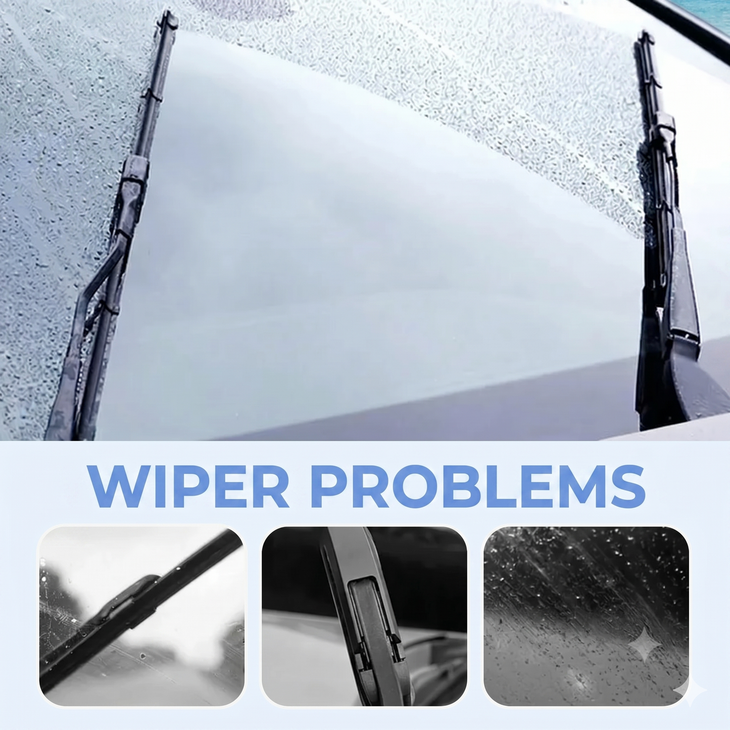 Universal windshield wiper repair tool restores worn rubber blades in 30 seconds