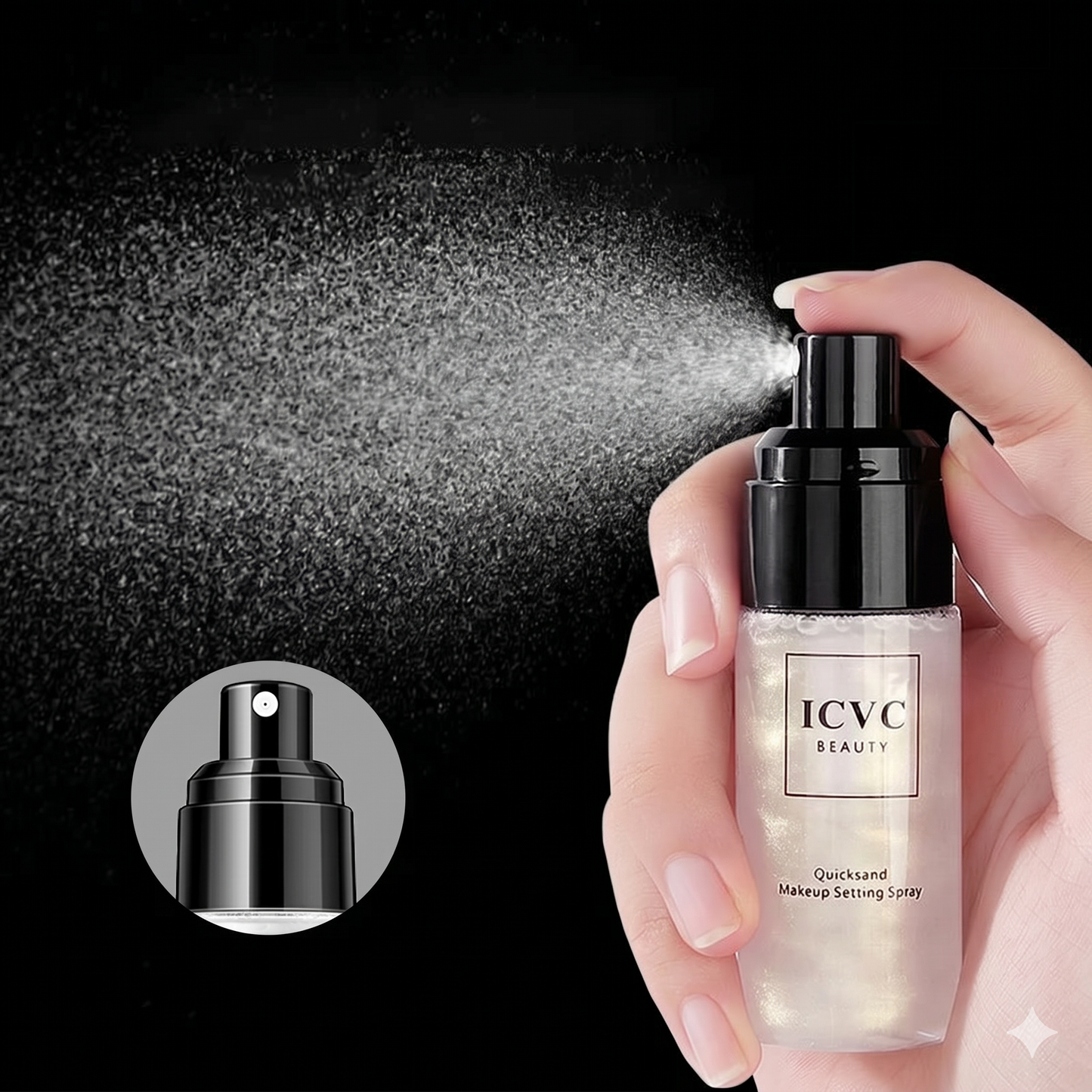 Matte Waterproof Makeup Setting Spray with SPF 45