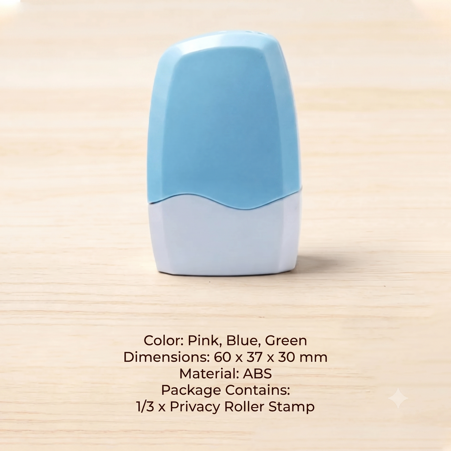 Identity theft protection roller stamp for documents