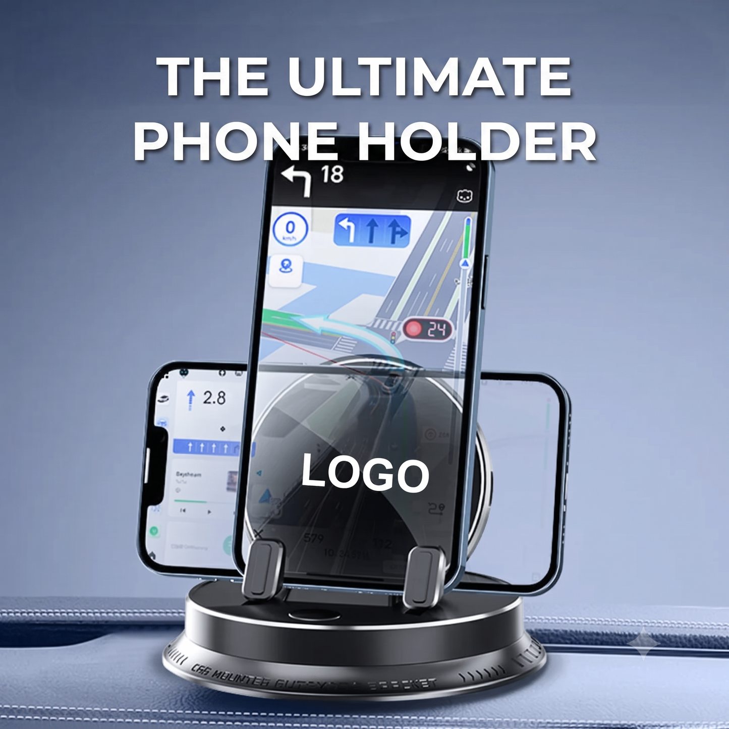 Car phone holder with car brand logo