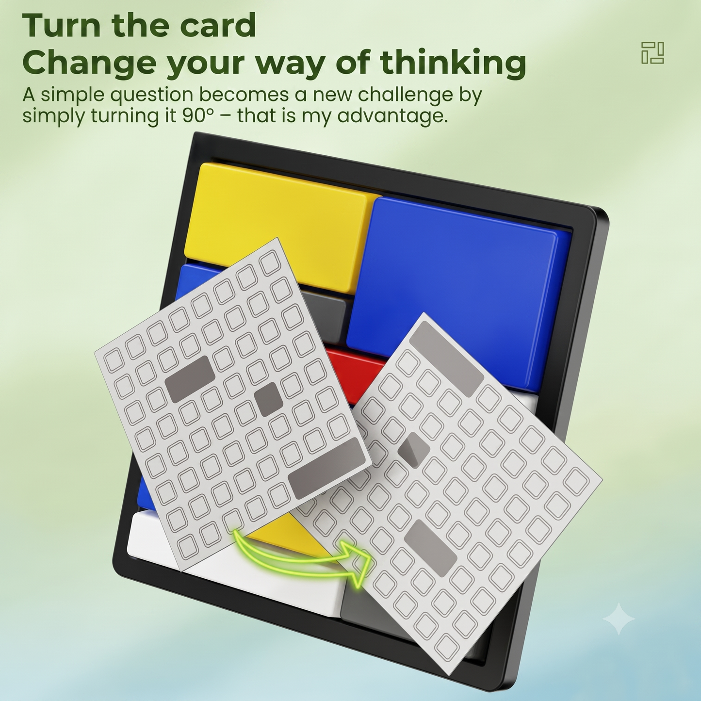 Logical thinking game with challenging puzzles