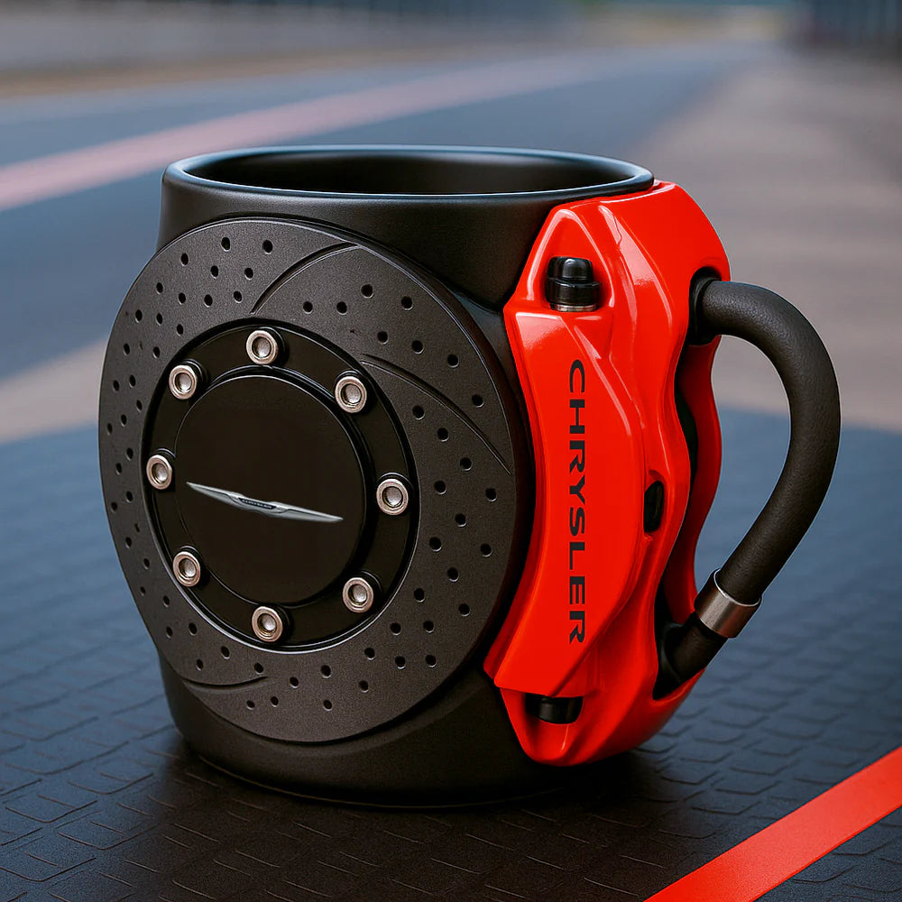 BRAKE PAD MUG – THE PERFECT COFFEE CUP FOR TRUE CAR LOVERS