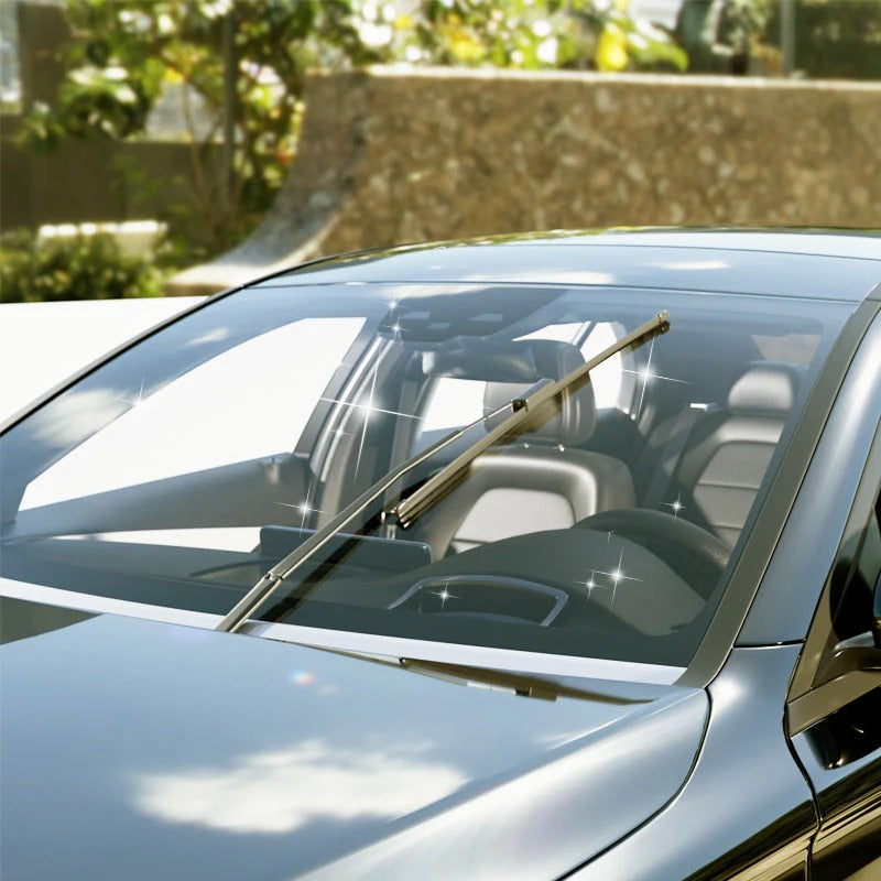 Car glass side window oil film removal cleaner
