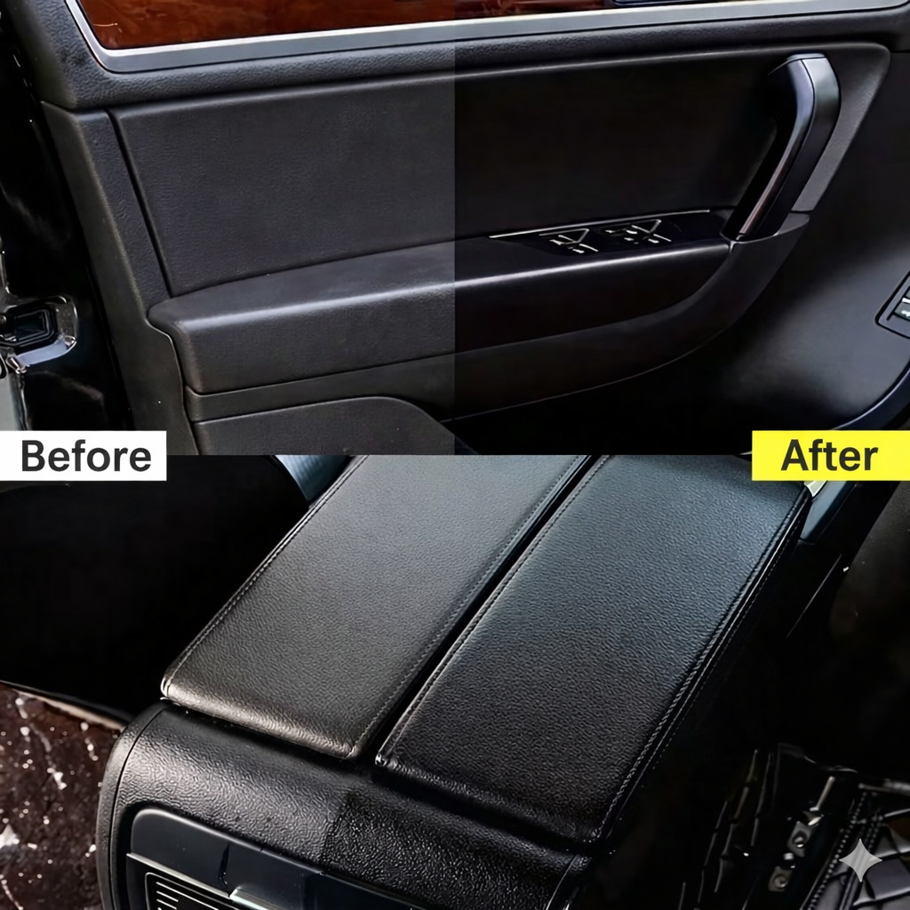 Car tire and trim restoration paste
