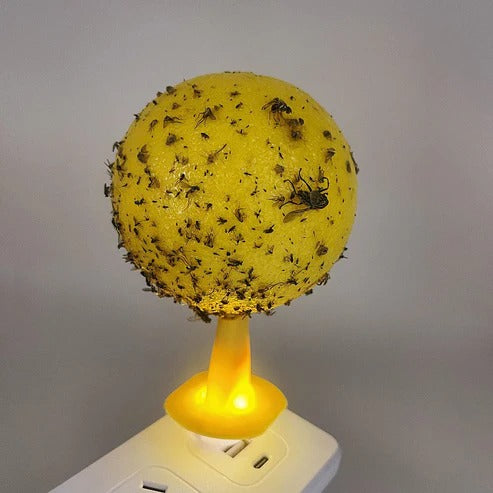 Sticky fruit fly trap ball with stand & LED