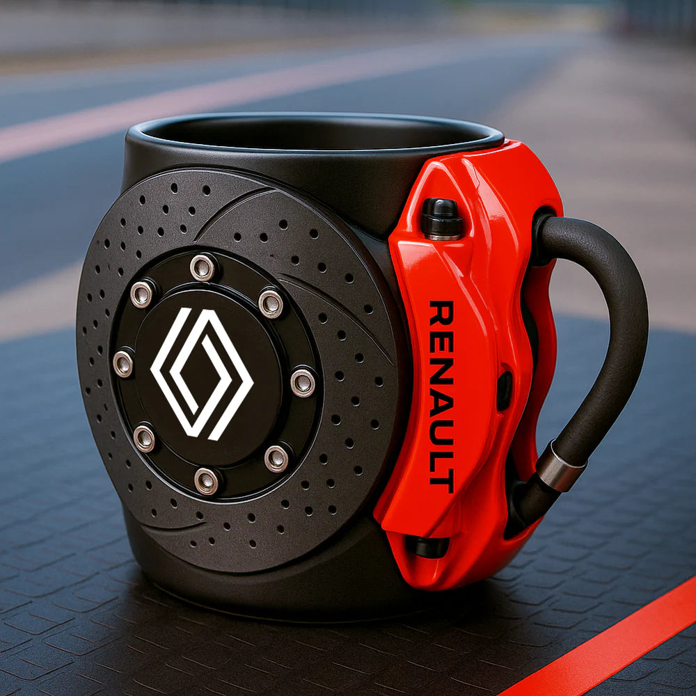 BRAKE PAD MUG – THE PERFECT COFFEE CUP FOR TRUE CAR LOVERS