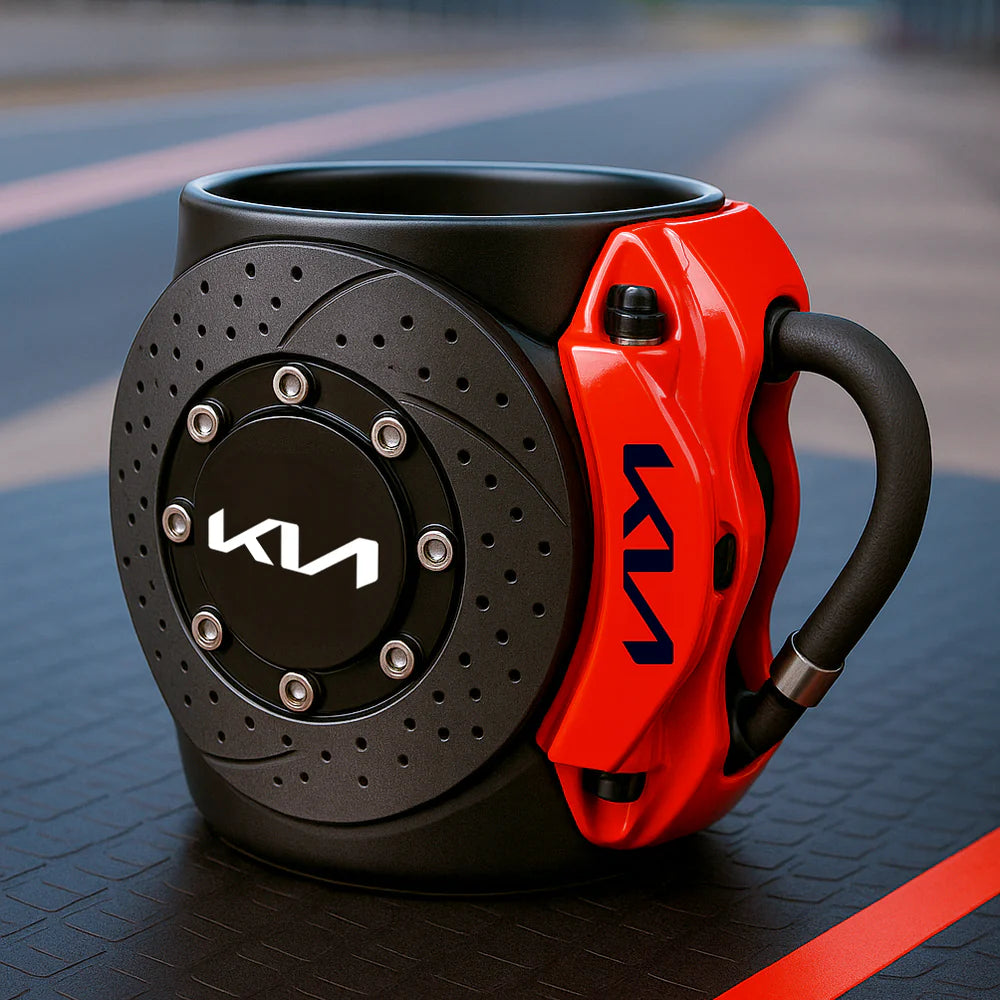 BRAKE PAD MUG – THE PERFECT COFFEE CUP FOR TRUE CAR LOVERS