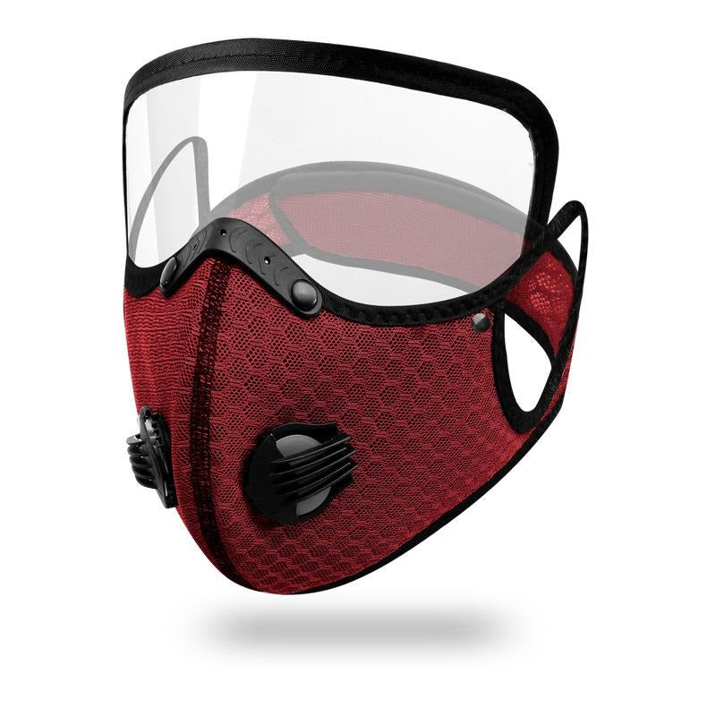 Face mask with carbon filter