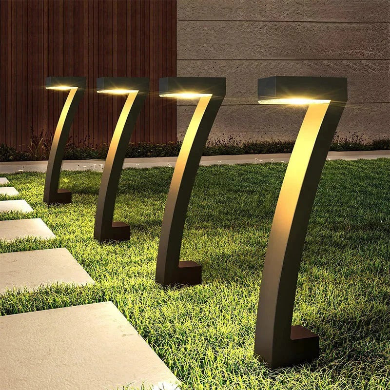 Creative, waterproof solar-powered path lighting