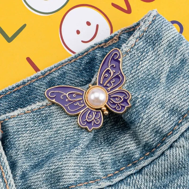 No more sagging pants! Removable butterfly buckle