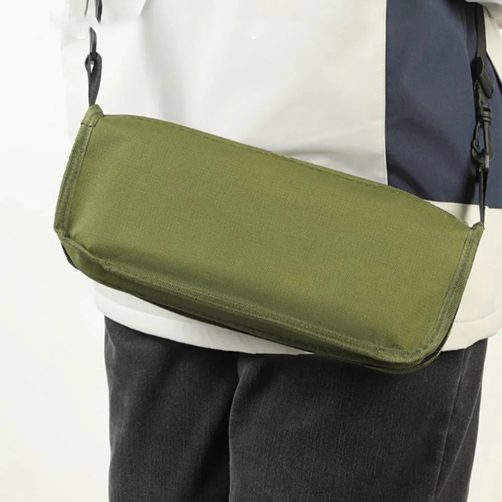 Folding stool with carrying bag for on-the-go