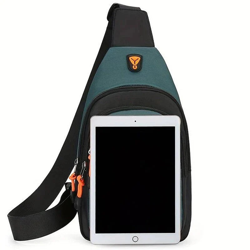 Waterproof crossbody bag with multiple compartments
