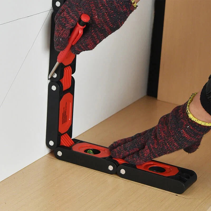 Multifunctional foldable spirit level