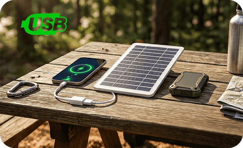 Smart portable solar charger