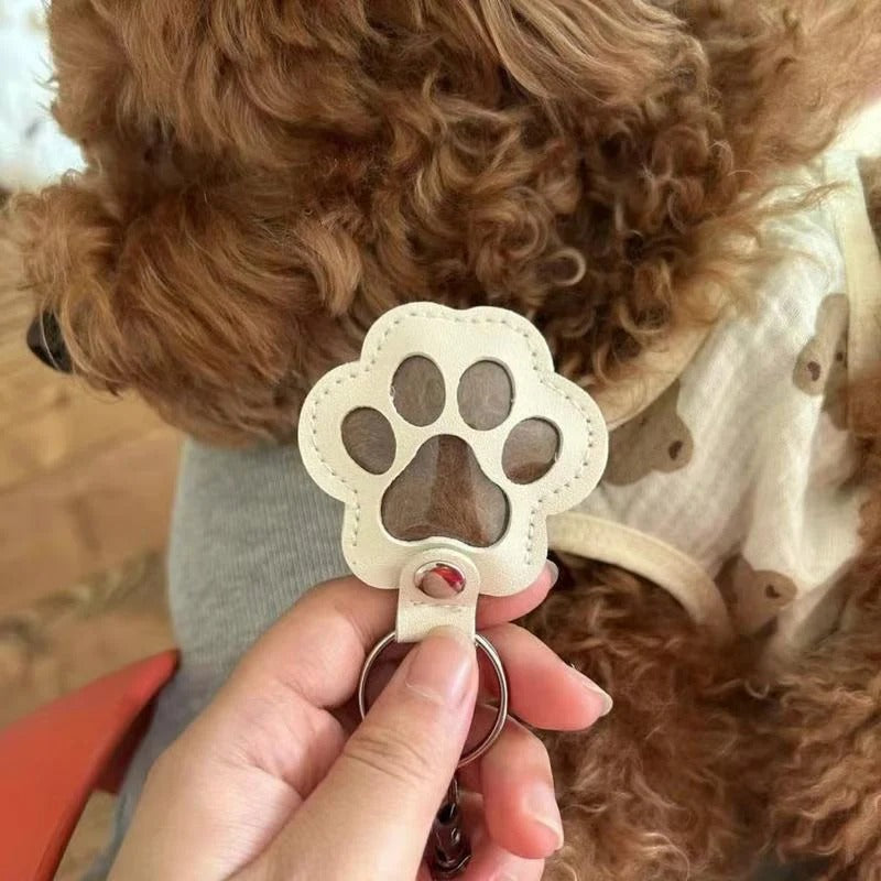 Pet memorial keychain