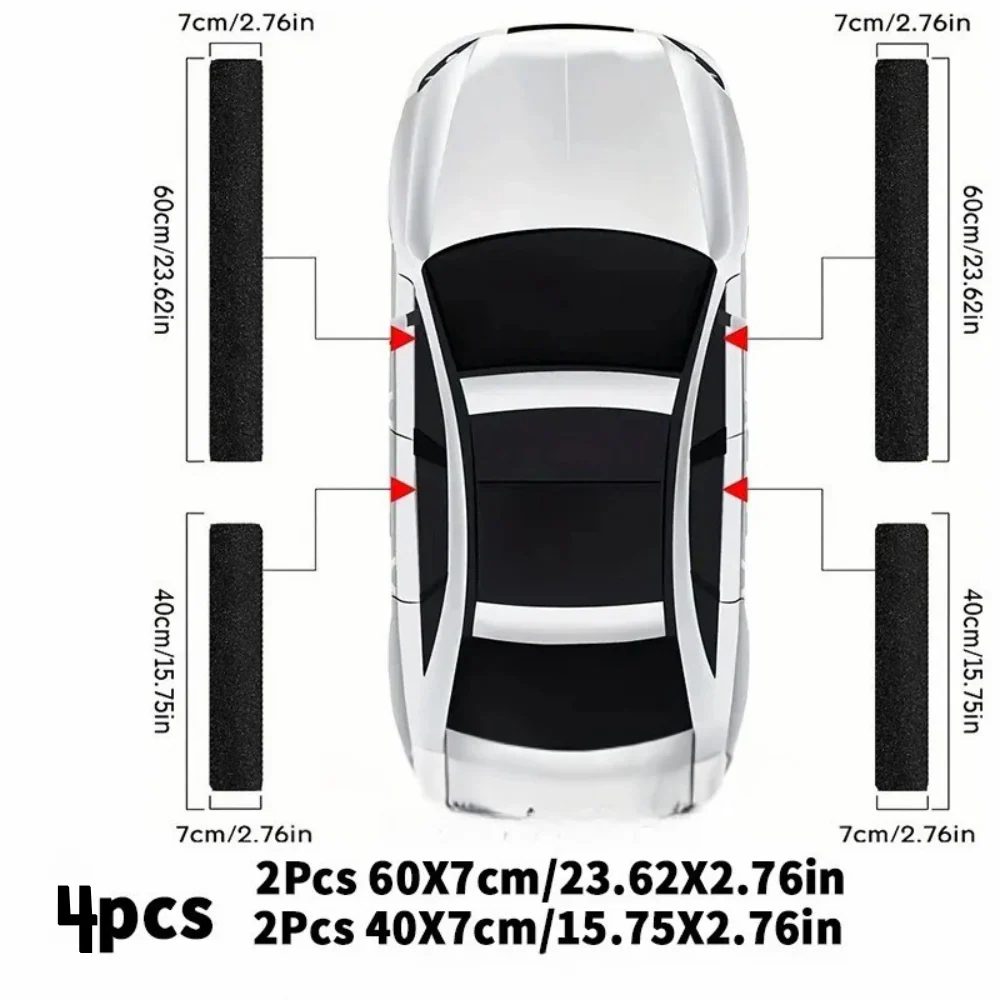 Car door sill protectors (set of 4)