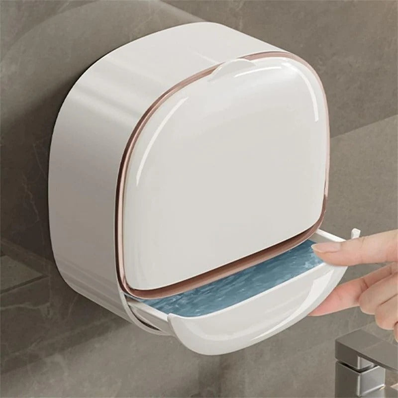 Waterproof wall-mounted soap holder