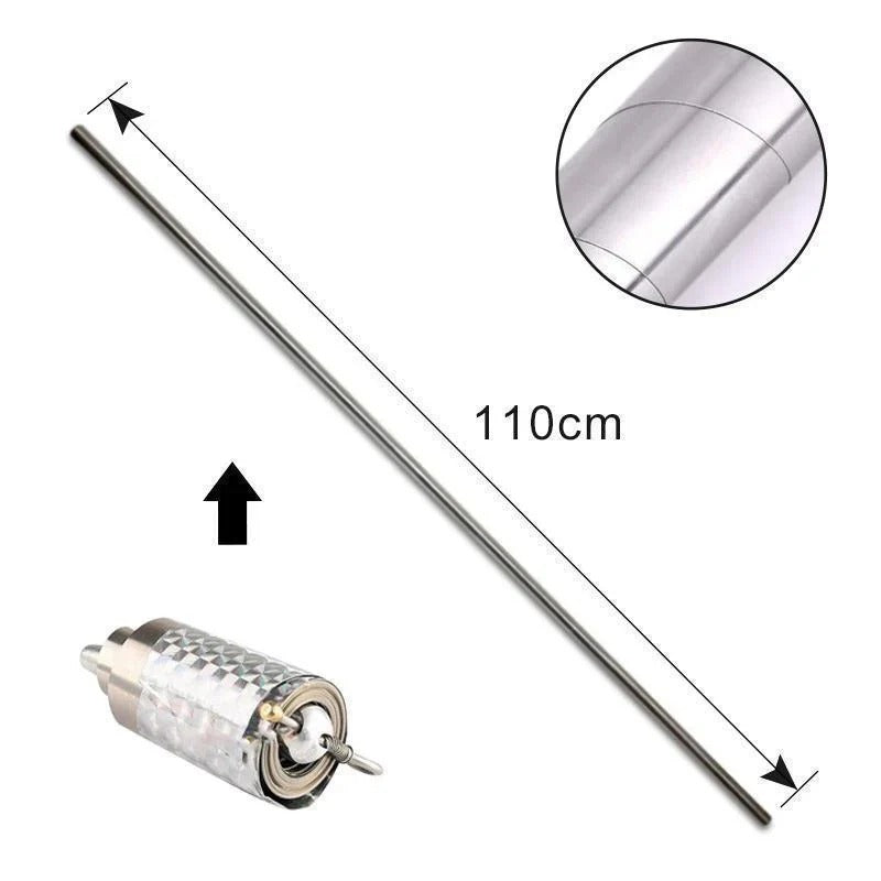 Retractable telescopic metal defense baton