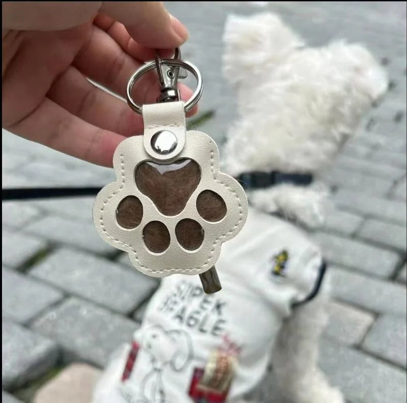 Pet memorial keychain