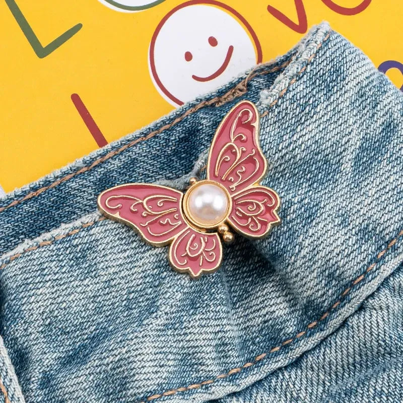 No more sagging pants! Removable butterfly buckle
