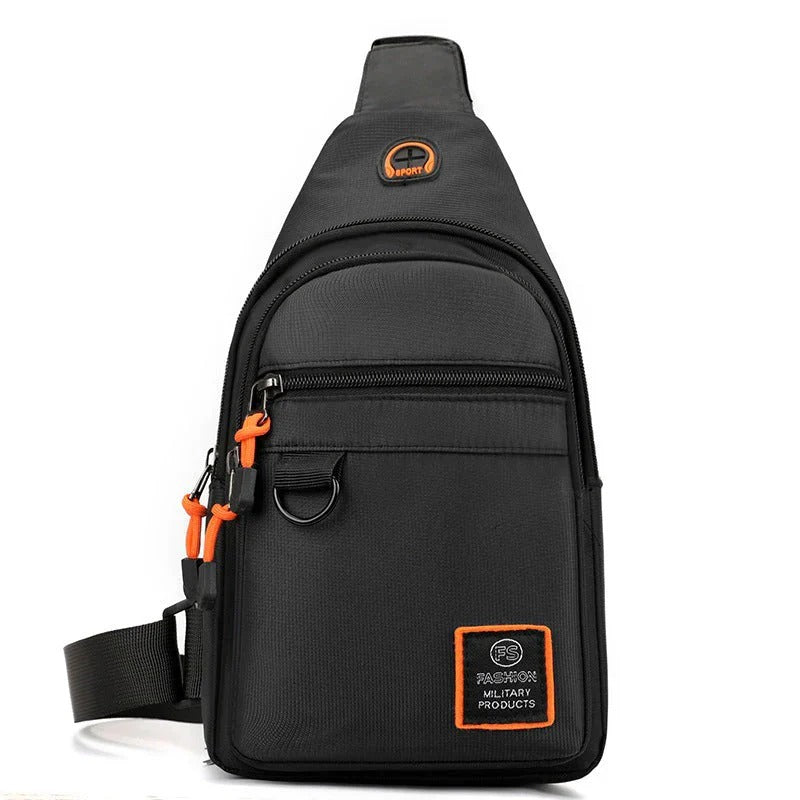 Waterproof crossbody bag with multiple compartments