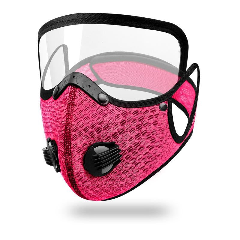 Face mask with carbon filter