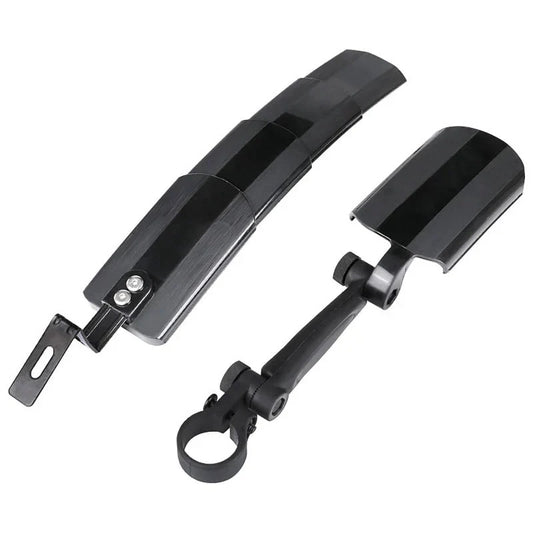 Retractable and adjustable fender set for bicycles
