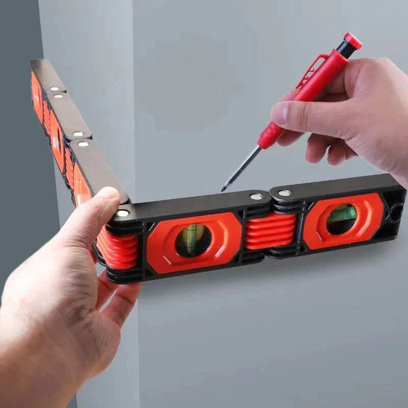 Multifunctional foldable spirit level