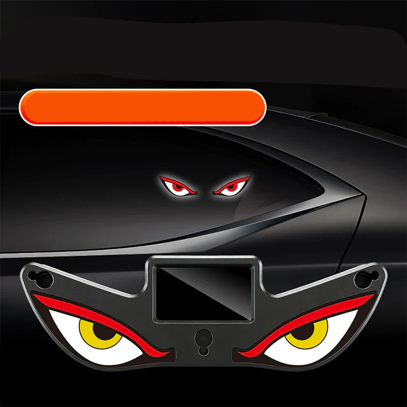 Cool solar-powered LED demon eyes
